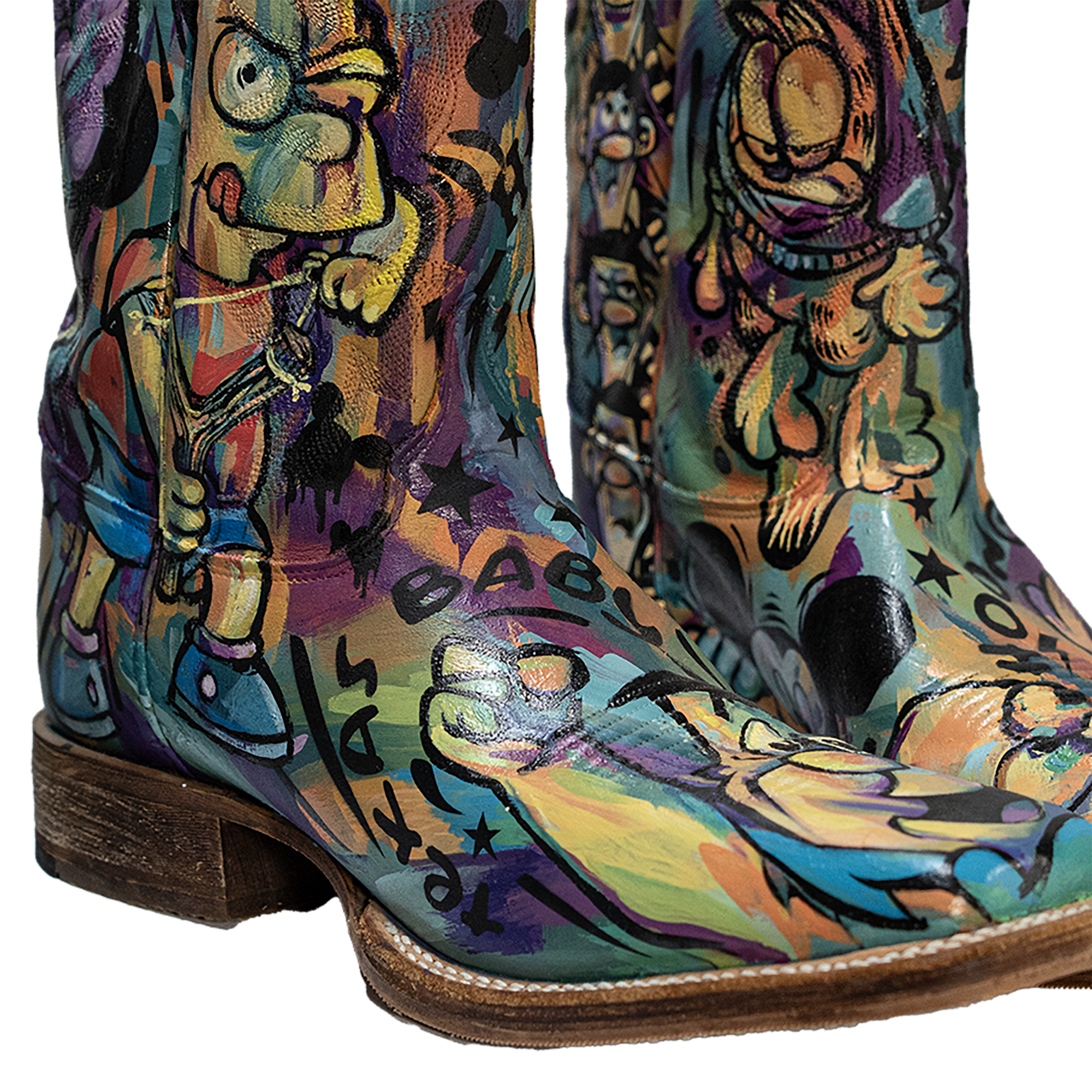 Cartoon Cowboy Boots