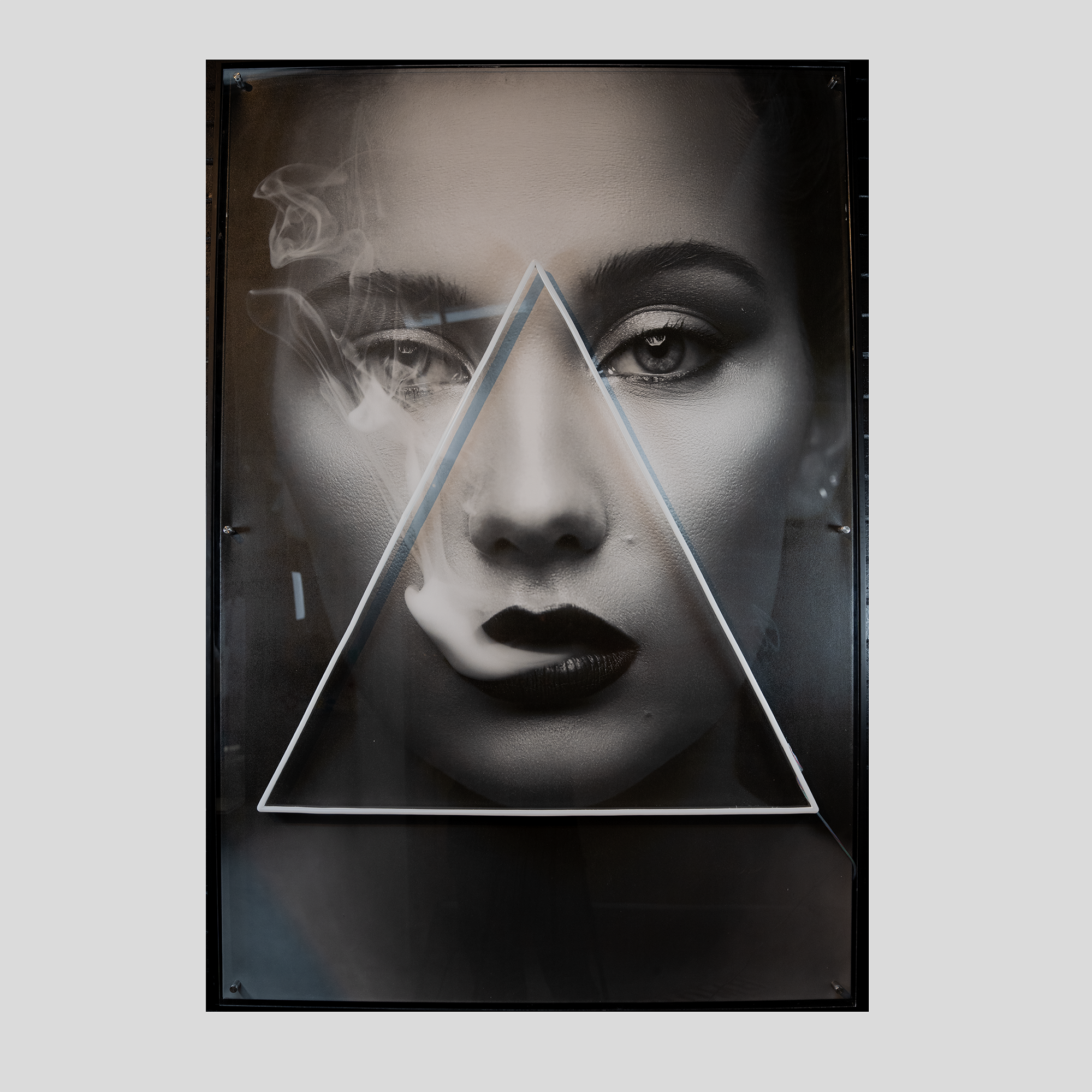 Up in Smoke with LED triangle